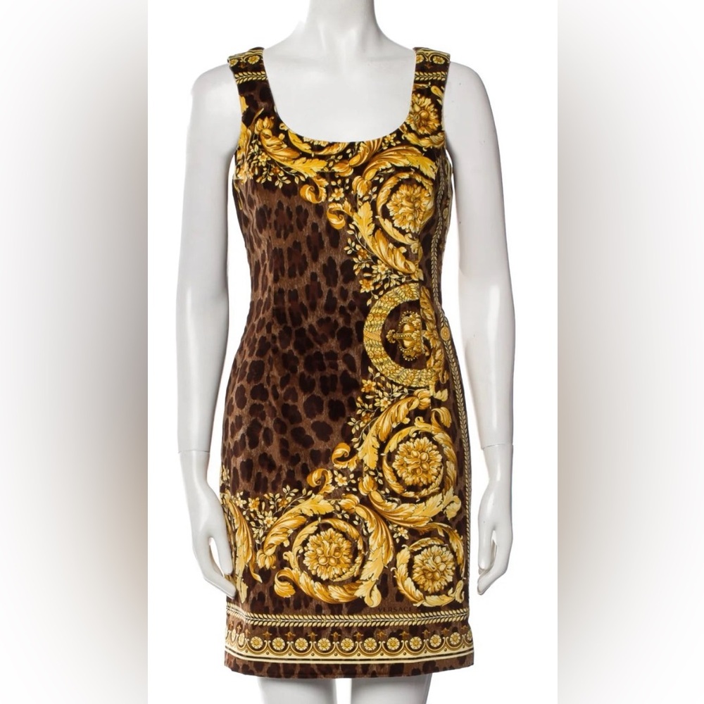 Versace Printed Mini Dress